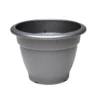 Round Bell Pot In Black - 46cm