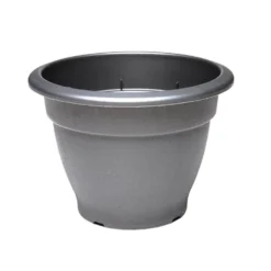 Round Bell Pot In Black - 66cm
