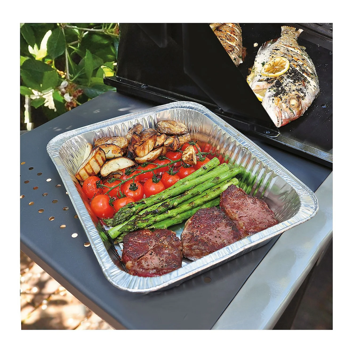 Pack Of 10 BBQ Buddy Aluminium Drip Trays - Large 2 Pack Of 10 BBQ Buddy Aluminium Drip Trays - Large - Image 2