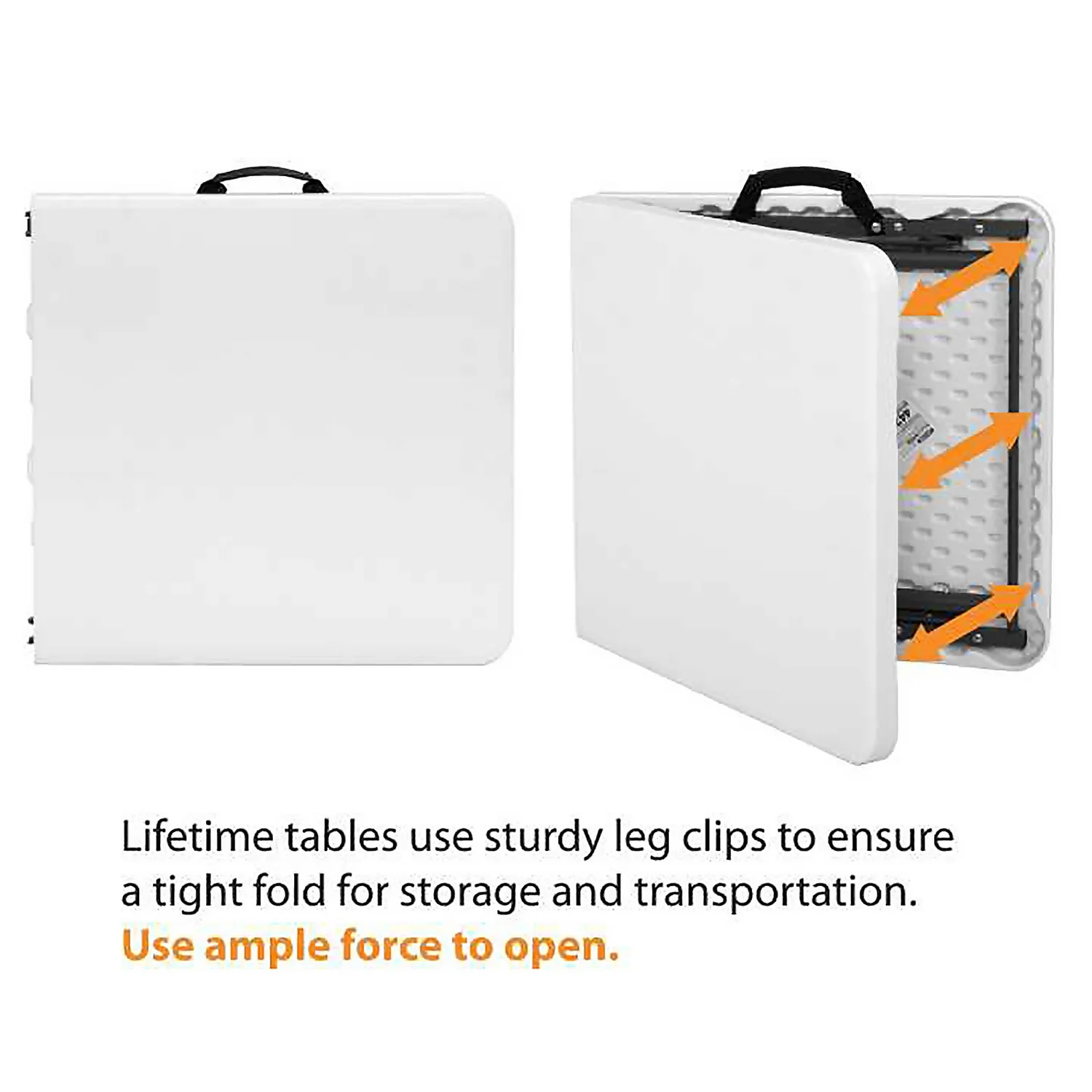 Lifetime Seasonal Party Trestle Folding Table - 1.22m / 4ft 4 Lifetime Seasonal Party Trestle Folding Table - 1.22m / 4ft - Image 4