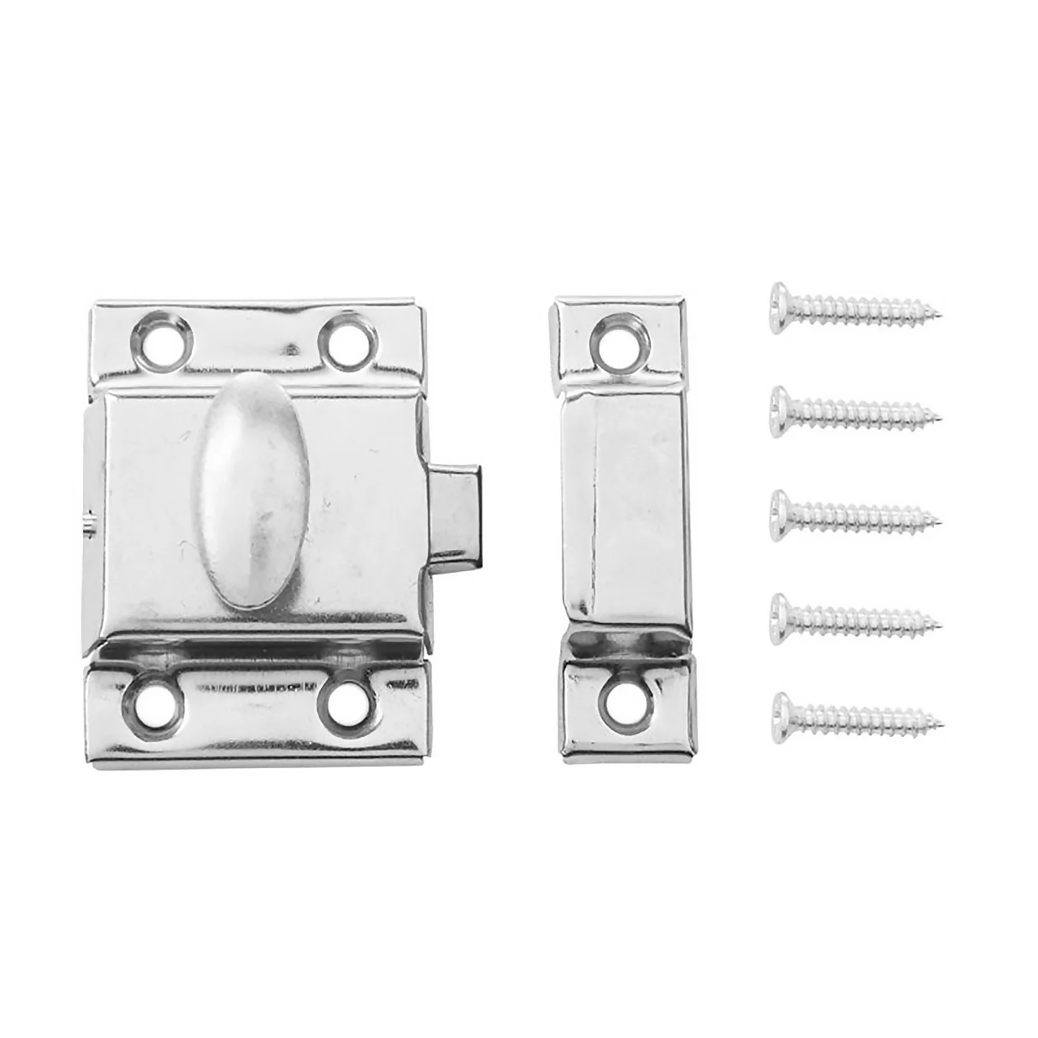 None Cupboard Catch - Nickel - 40mm - 1 Pack 1 None Cupboard Catch - Nickel - 40mm - 1 Pack