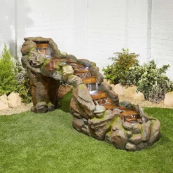 Stylish Fountains Bustling Waters Including LED Lights -Cheap Grove Sanctuary Store 12814089 1794957312372359