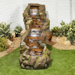 Stylish Fountains Bustling Waters Including LED Lights -Cheap Grove Sanctuary Store 12814089 1844957312425579