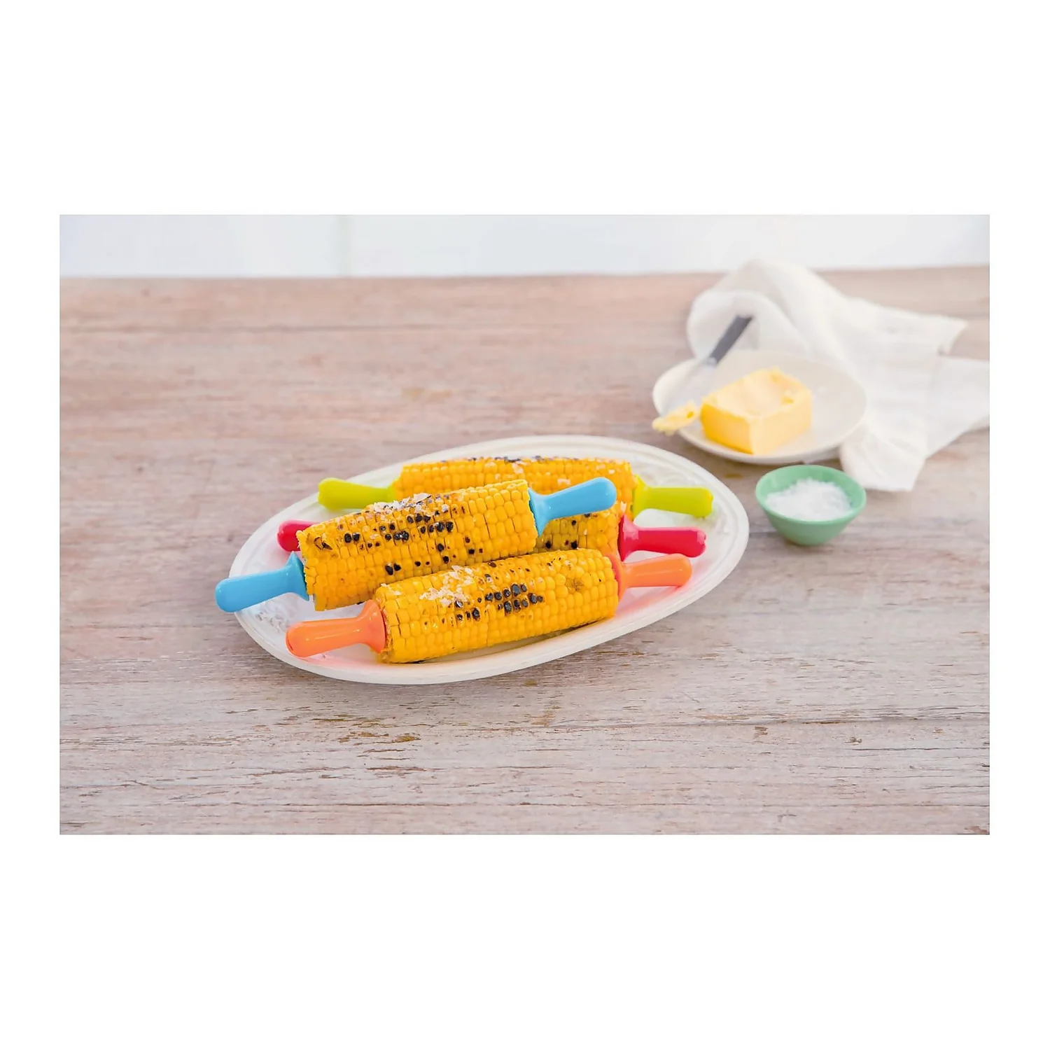 BBQ Buddy Corn Cob Holders - Pack Of 4 2 BBQ Buddy Corn Cob Holders - Pack Of 4 - Image 2