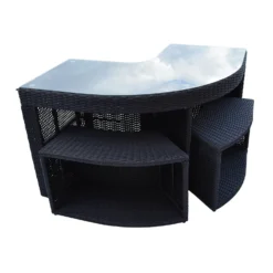 Canadian Spa Rattan Square Garden Corner Bar & Stools -Cheap Grove Sanctuary Store 12817830 3634833192510069