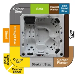 Canadian Spa Rattan Square Garden Corner Bar & Stools -Cheap Grove Sanctuary Store 12817830 5124833192556098