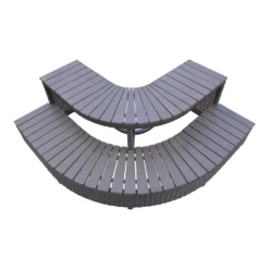 Canadian Spa Rattan Square Corner Spa Steps