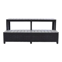 Canadian Spa Rattan Square Spa Step For 86in Hot Tub -Cheap Grove Sanctuary Store 12817870 1724833193473654