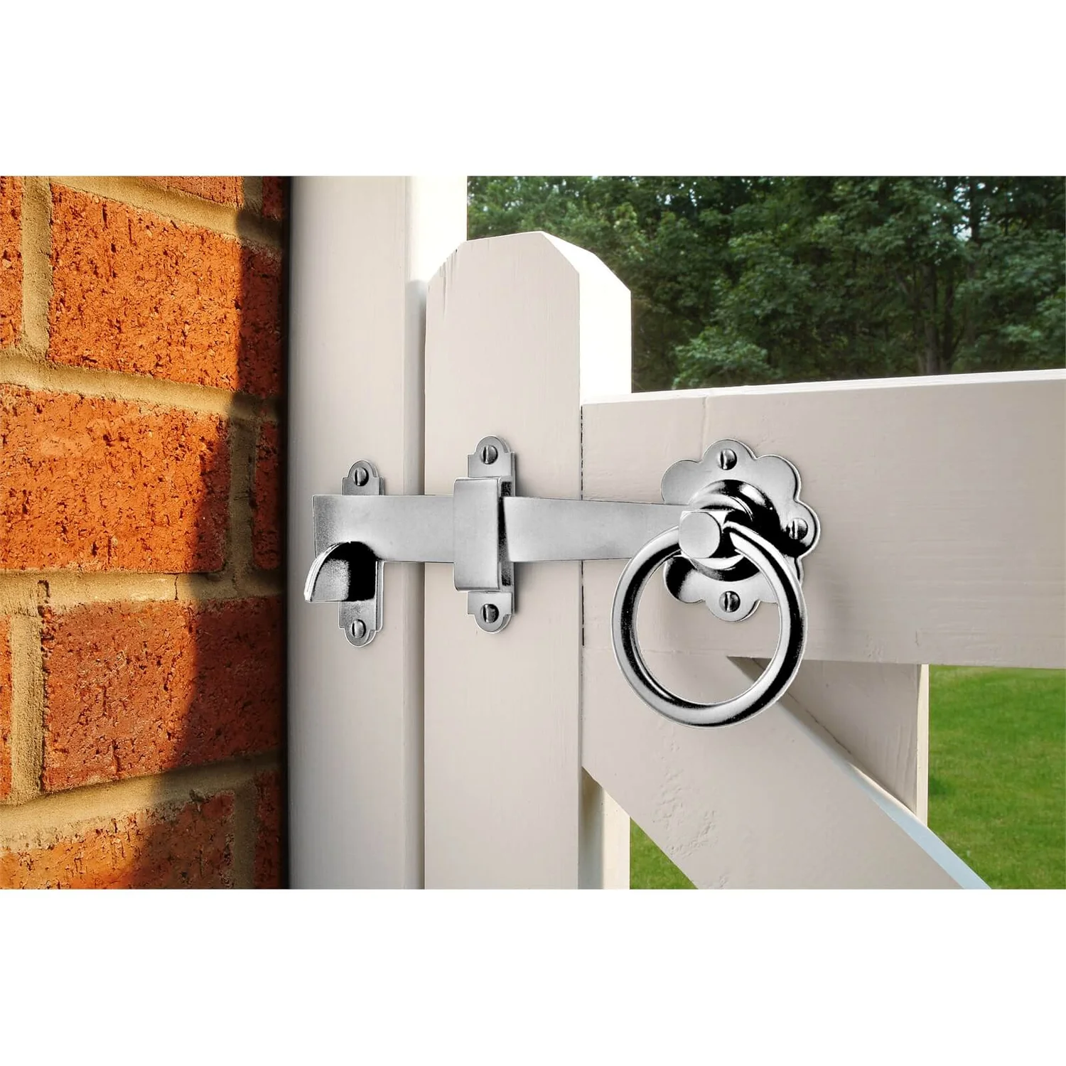 None Ring Gate Latch - 15.2cm, Zinc 2 None Ring Gate Latch - 15.2cm, Zinc - Image 2