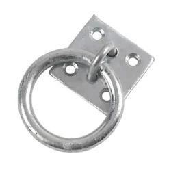None Security Ring On Plate - Zinc - 50mm