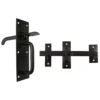 None Suffolk Latch - Black - 152mm