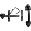 None Suffolk Latch - Decorative - Black - 152mm
