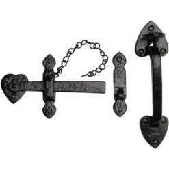 None Suffolk Latch - Decorative - Black - 152mm
