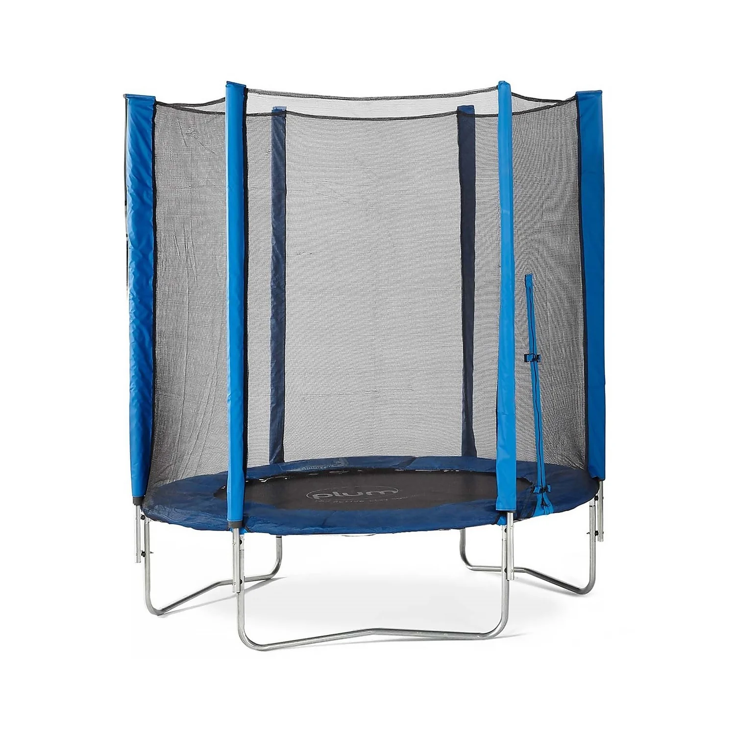 Plum 6ft Junior Trampoline & Enclosure - Blue 1 Plum 6ft Junior Trampoline & Enclosure - Blue