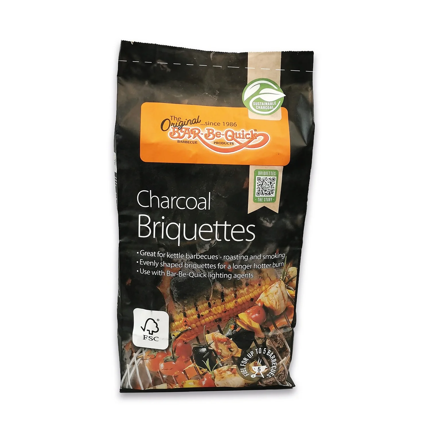 Bar-Be-Quick FSC Charcoal Briquettes - 4.5kg 1 Bar-Be-Quick FSC Charcoal Briquettes - 4.5kg