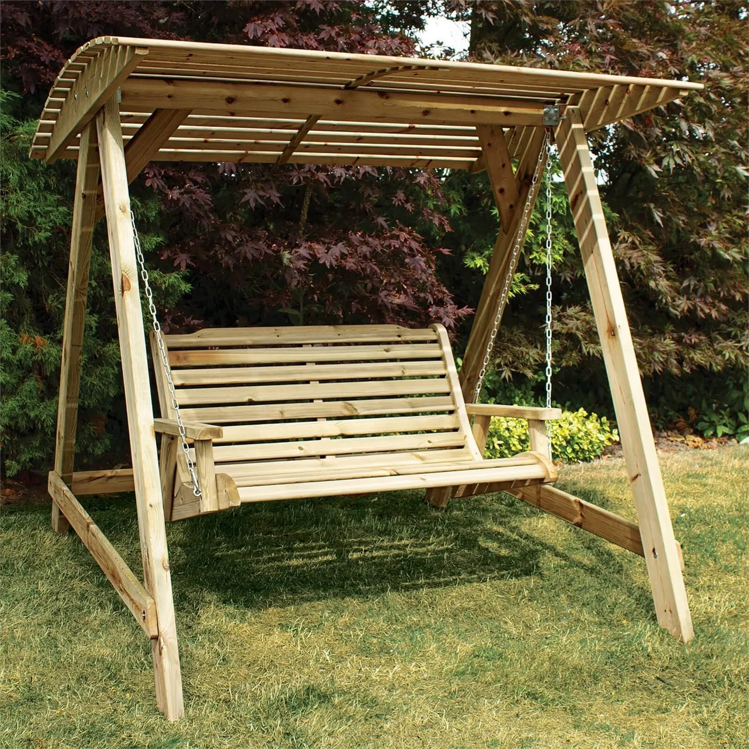 Anchor Fast FSC Wooden 2 Seater Swing Seat 1 Anchor Fast FSC Wooden 2 Seater Swing Seat