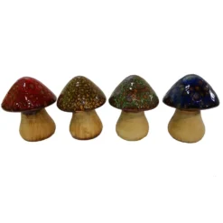 Ceramic Mushroom Garden Ornament - Small