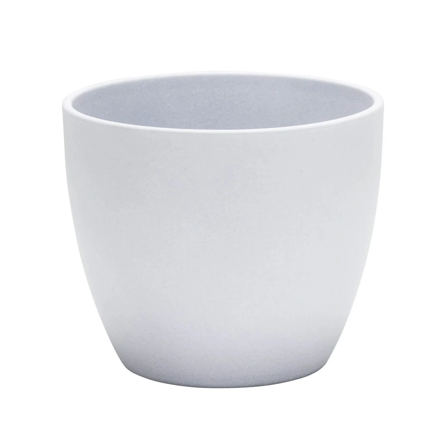 Grey Stone Ceramic Cover Pot - 28cm 1 Grey Stone Ceramic Cover Pot - 28cm