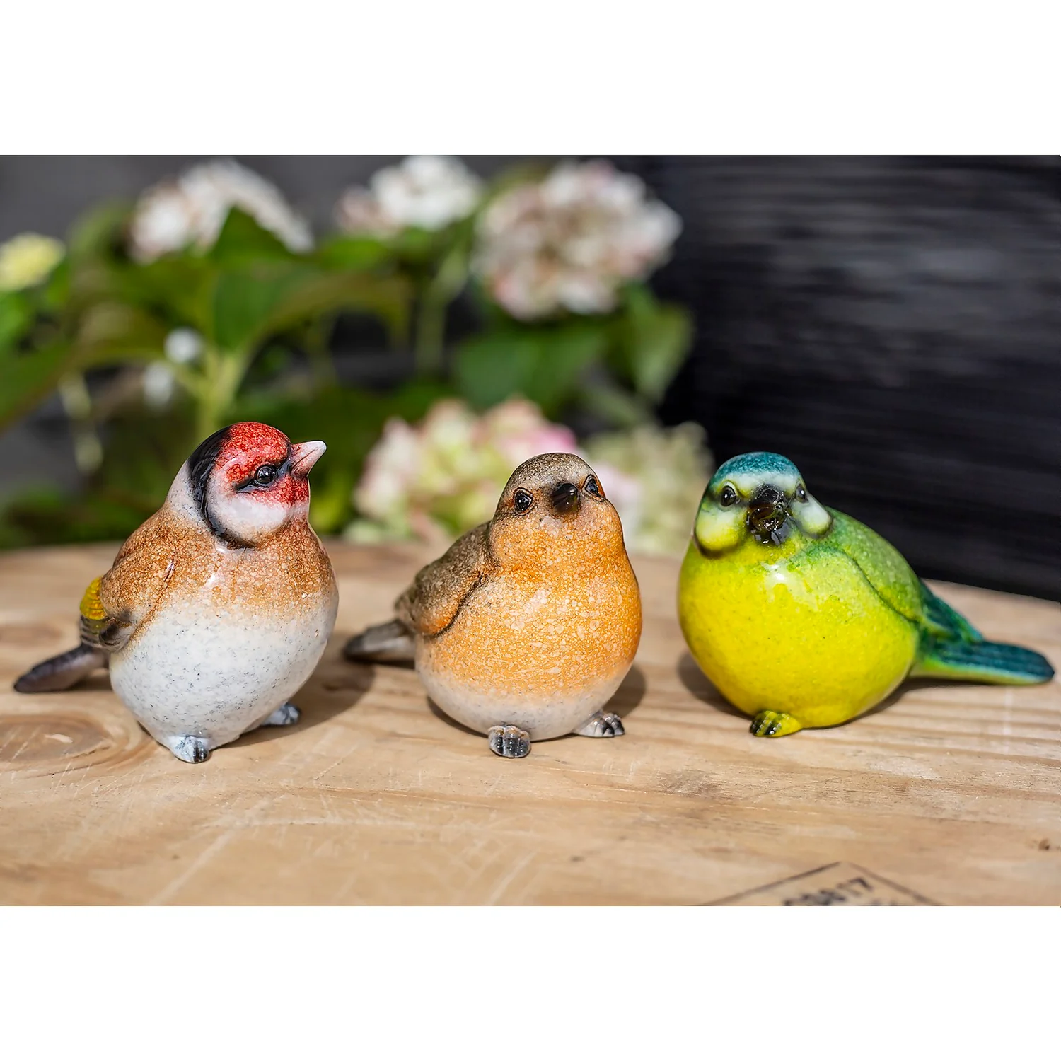 None Resin Blue Tit, Chaffinch & Robin Birds 2 None Resin Blue Tit, Chaffinch & Robin Birds - Image 2