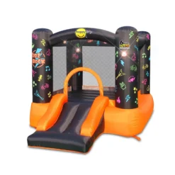 Happy Hop Kidz Rock Hit Me Bouncy Castle With Slide
