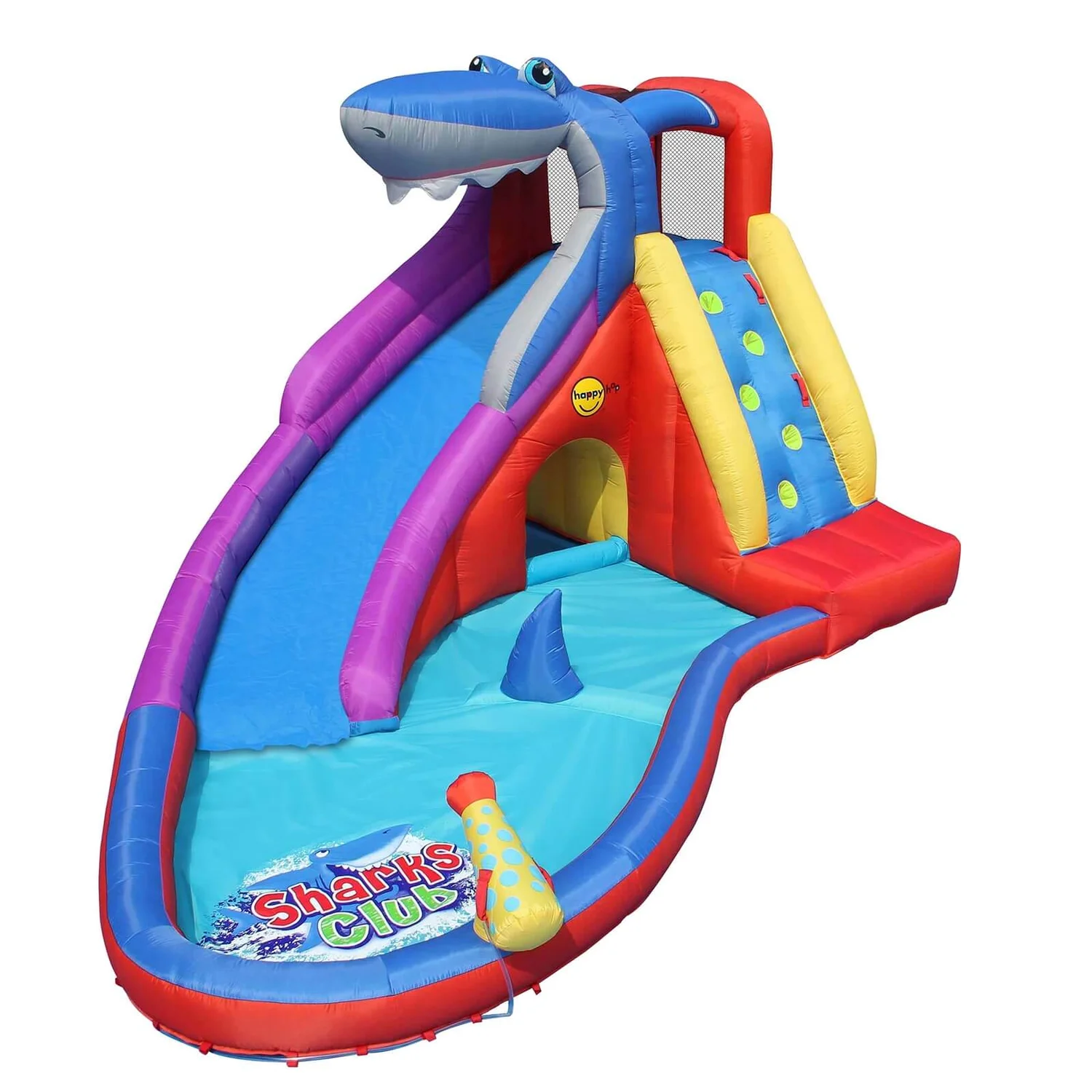 Happy Hop Sharks Club Bouncer / Bouncy Castle With Slide 1 Happy Hop Sharks Club Bouncer / Bouncy Castle With Slide