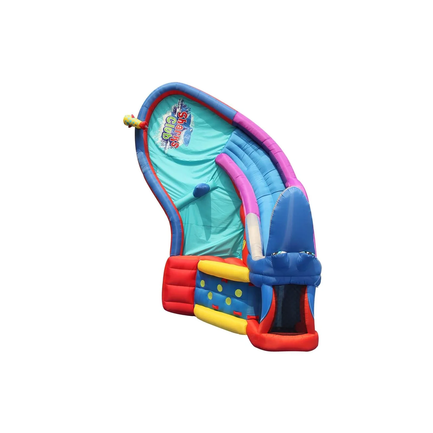 Happy Hop Sharks Club Bouncer / Bouncy Castle With Slide 2 Happy Hop Sharks Club Bouncer / Bouncy Castle With Slide - Image 2