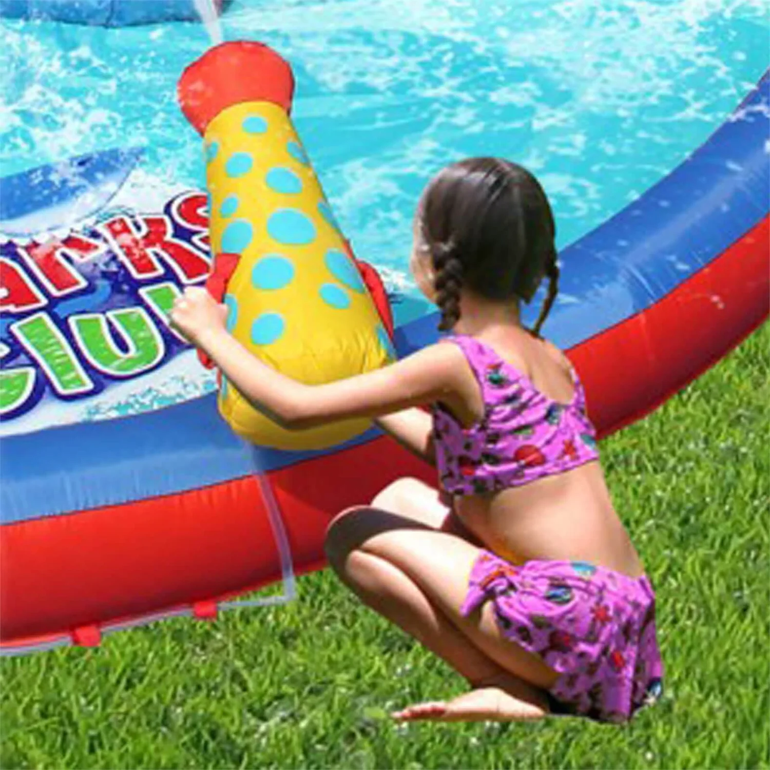 Happy Hop Sharks Club Bouncer / Bouncy Castle With Slide 4 Happy Hop Sharks Club Bouncer / Bouncy Castle With Slide - Image 4
