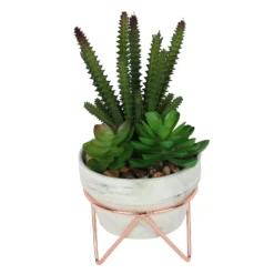 Artificial Succulent In Rose Gold Stand -Cheap Grove Sanctuary Store 12879282 1334858348118316