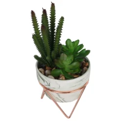 Artificial Succulent In Rose Gold Stand -Cheap Grove Sanctuary Store 12879282 2904858348138452