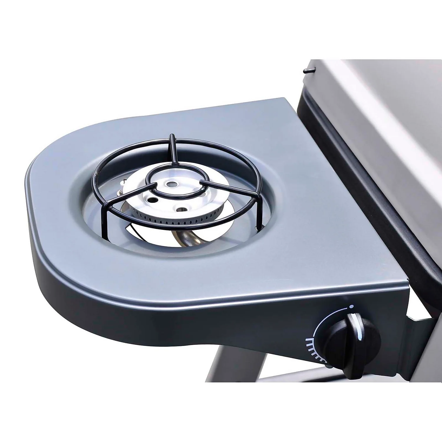 Outback Excel 2 Burner Gas BBQ - Silver & Black 5 Outback Excel 2 Burner Gas BBQ - Silver & Black - Image 5