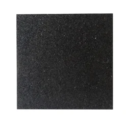 None Rubber Tile Black 300mm