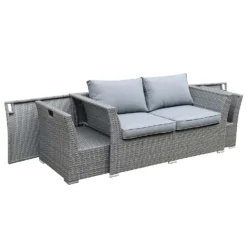 Bambrick 6 Seater Grey Rattan Garden Sofa Set 13 Bambrick 6 Seater Grey Rattan Garden Sofa Set -Cheap Grove Sanctuary Store 12882317 1094867708057269