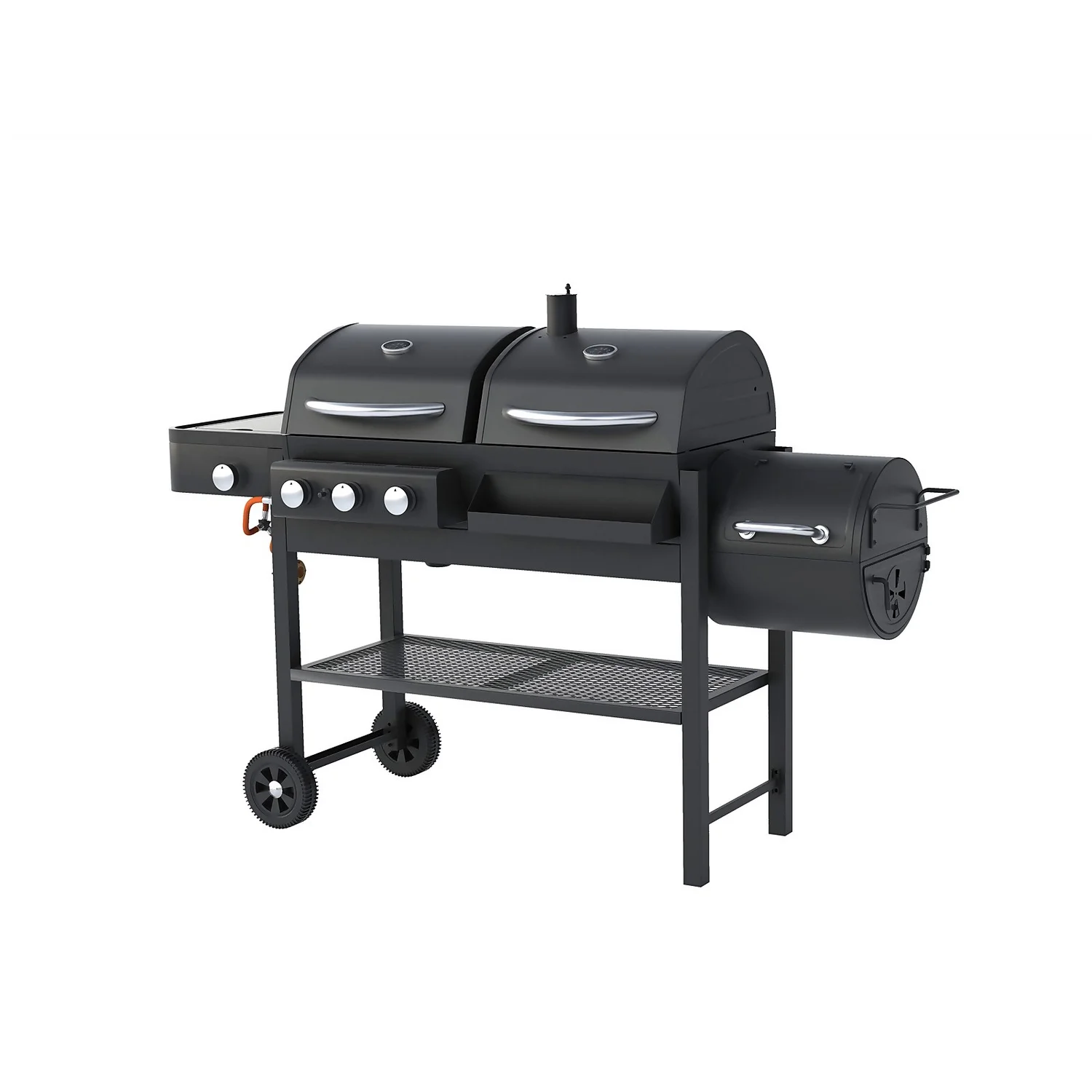 Texas Dual Fuel With Smoker BBQ 1 Texas Dual Fuel With Smoker BBQ