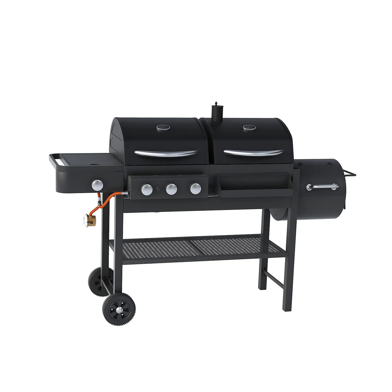 Texas Dual Fuel With Smoker BBQ 2 Texas Dual Fuel With Smoker BBQ - Image 2
