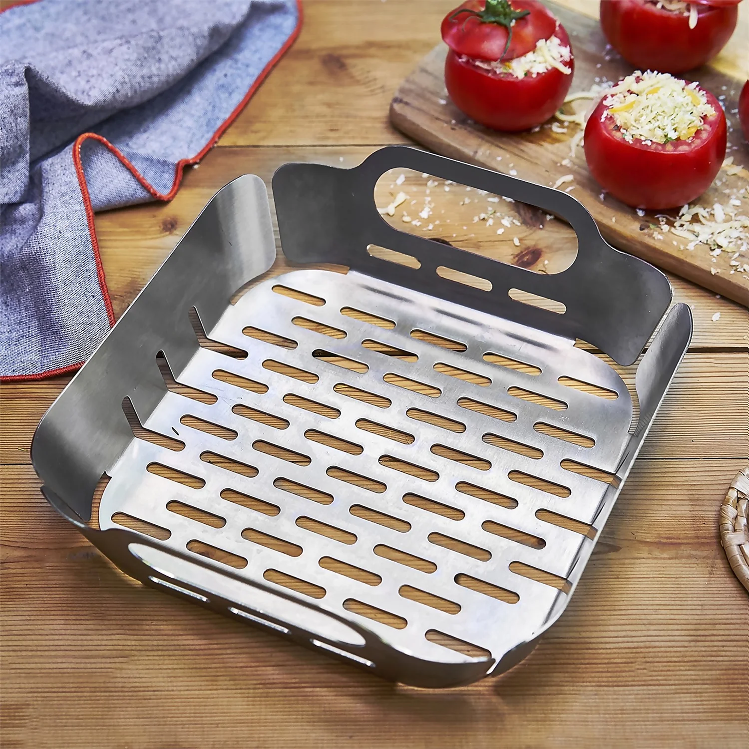 Fervor BBQ Grill Basket - 2 Pieces 2 Fervor BBQ Grill Basket - 2 Pieces - Image 2