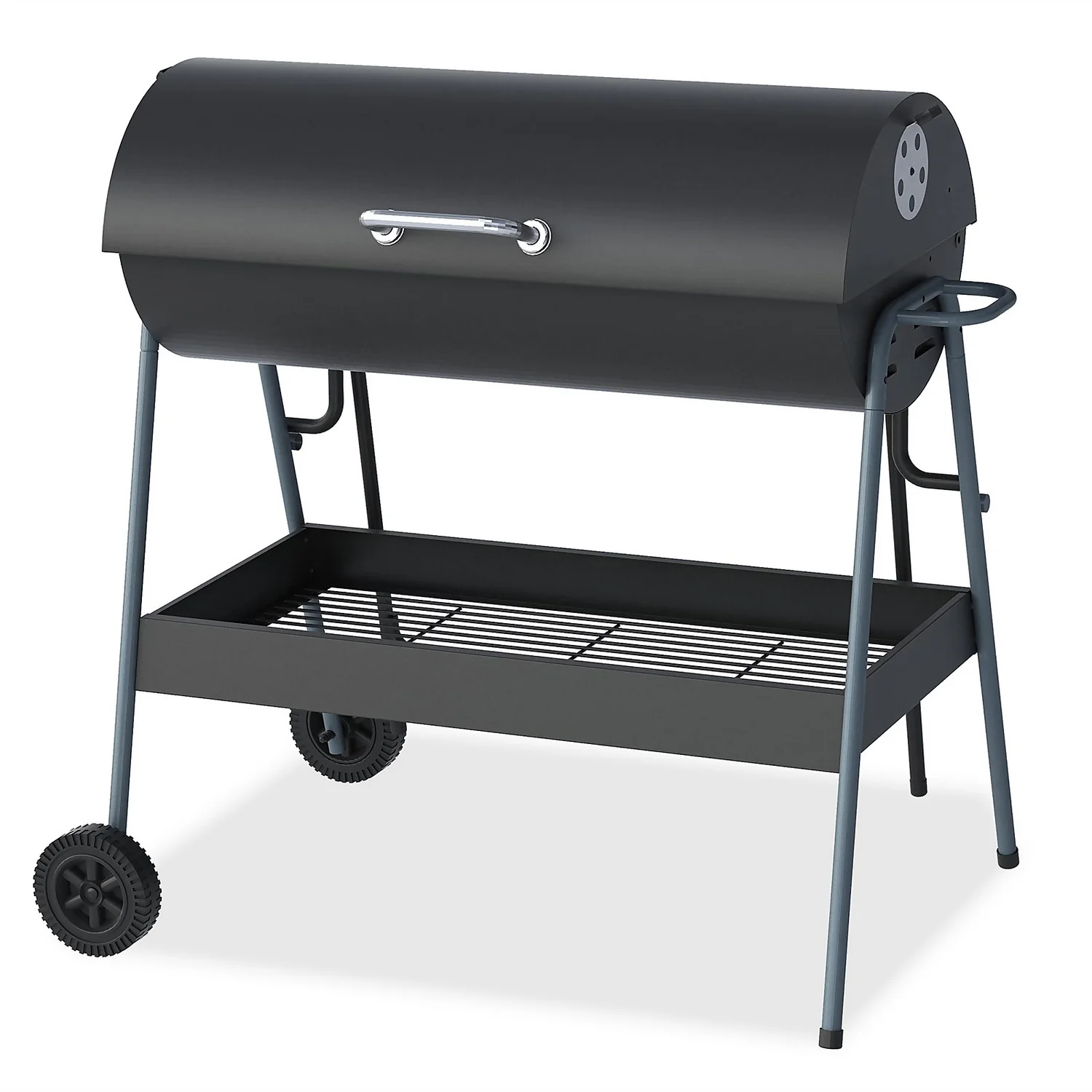 Texas Double Cooking Oil Drum Charcoal BBQ 1 Texas Double Cooking Oil Drum Charcoal BBQ