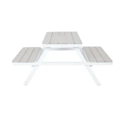 Picnic Bench - White & Grey 19 Picnic Bench - White & Grey -Cheap Grove Sanctuary Store 12885210 1744853415530586