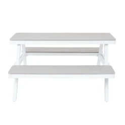 Picnic Bench - White & Grey 12 Picnic Bench - White & Grey -Cheap Grove Sanctuary Store 12885210 6834846186528506