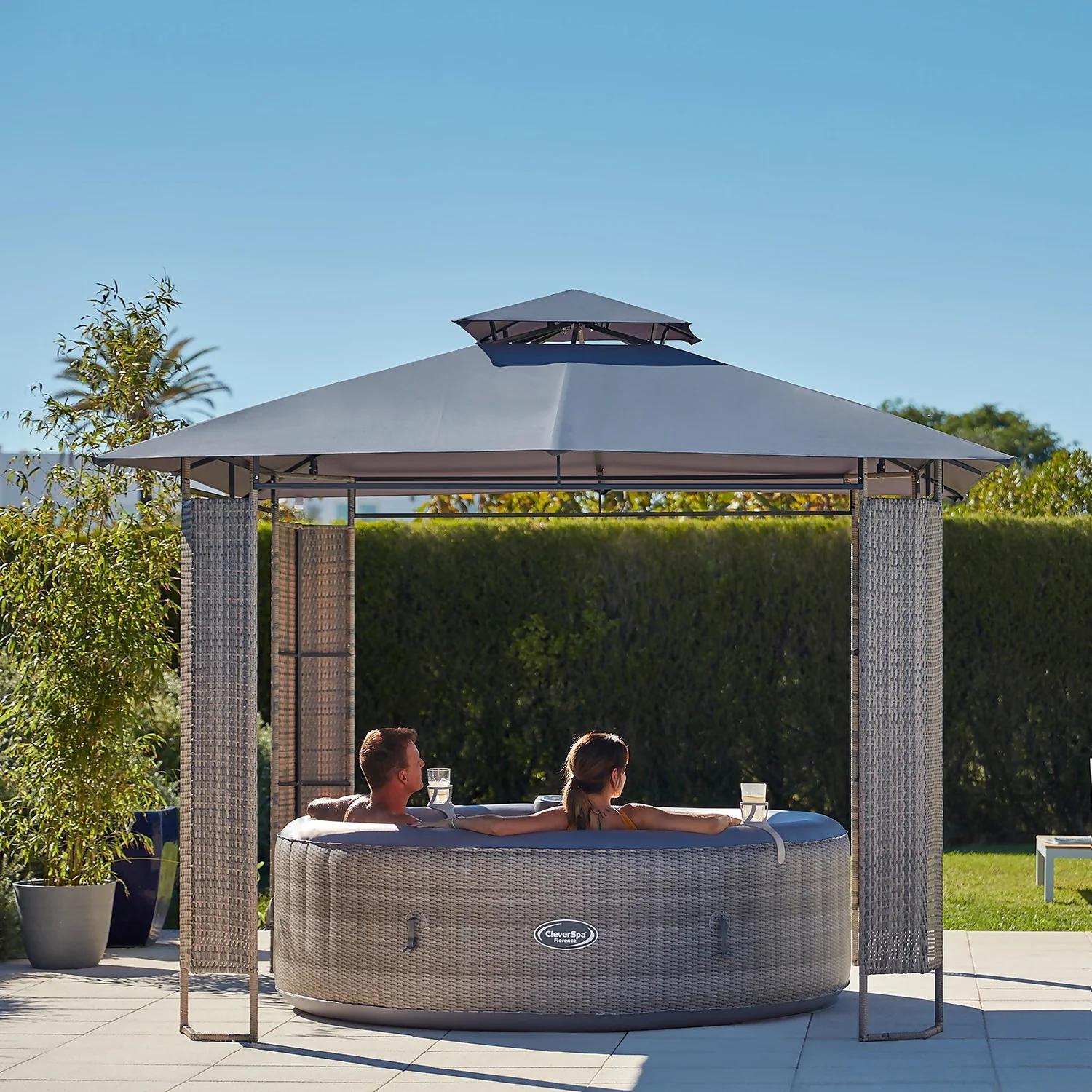 CleverSpa Florence 6 Person Round Hot Tub 2 CleverSpa Florence 6 Person Round Hot Tub - Image 2