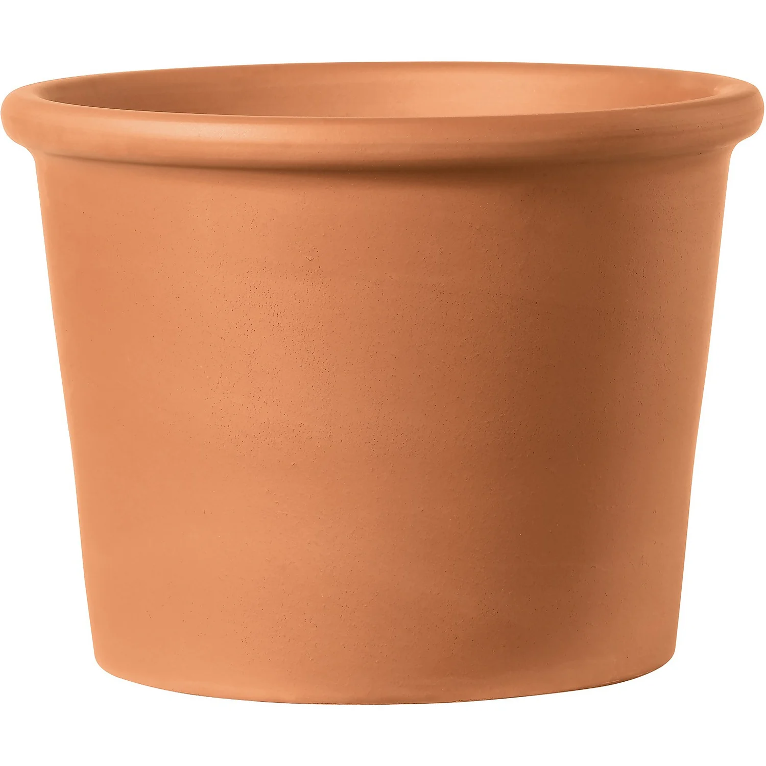 Terracotta Border Cylinder Pot - 18cm 1 Terracotta Border Cylinder Pot - 18cm