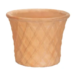 Terracotta Lattice Cone Plant Pot - 40cm