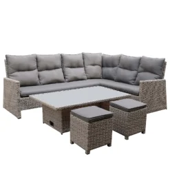 Mortimer Grey Rattan Garden Corner Sofa Set 13 Mortimer Grey Rattan Garden Corner Sofa Set -Cheap Grove Sanctuary Store 12887790 1205047776415101