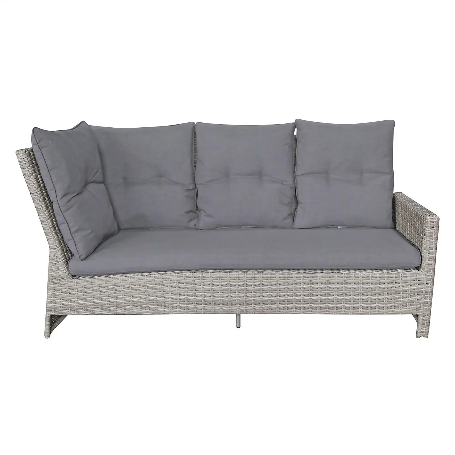 Mortimer Grey Rattan Garden Corner Sofa Set 6 Mortimer Grey Rattan Garden Corner Sofa Set - Image 6