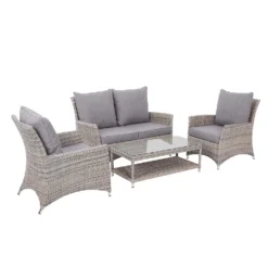 Florence 4 Seater Grey Rattan Garden Sofa Set 13 Florence 4 Seater Grey Rattan Garden Sofa Set -Cheap Grove Sanctuary Store 12887803 1594843689581184