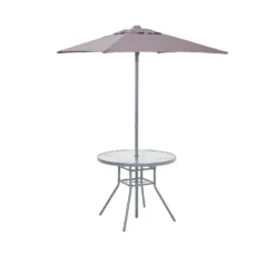 Andorra 4 Seater Garden Dining Set With Parasol -Cheap Grove Sanctuary Store 12887989 1114843691022435