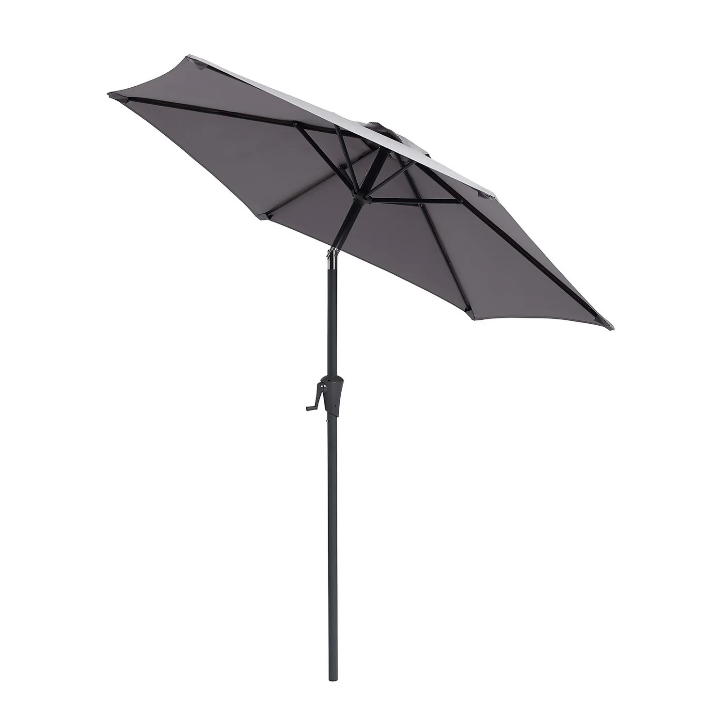 None 2.1m Crank & Tilt Parasol Light Grey - Dia. 38mm 2 None 2.1m Crank & Tilt Parasol Light Grey - Dia. 38mm - Image 2