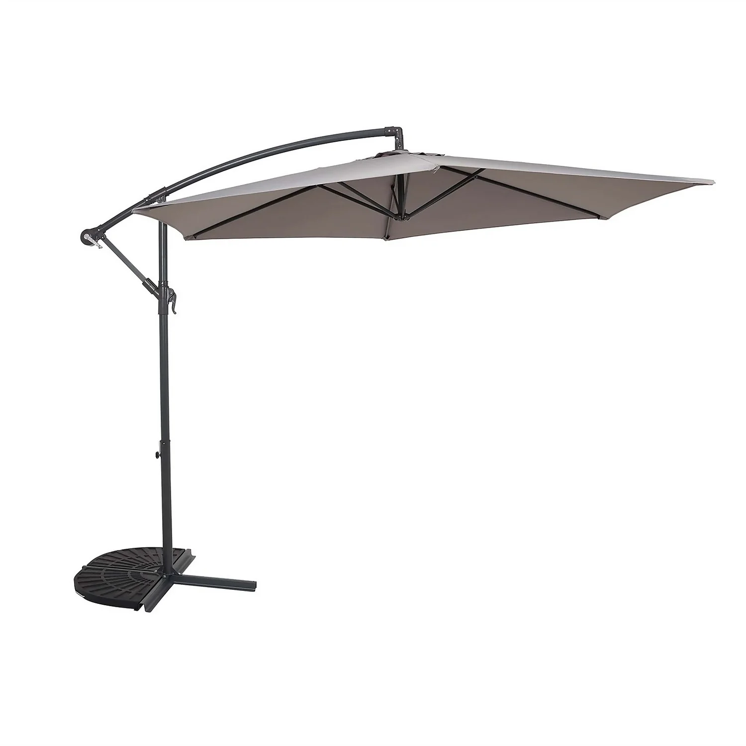 None 3m Overhanging Parasol - Light Grey 1 None 3m Overhanging Parasol - Light Grey