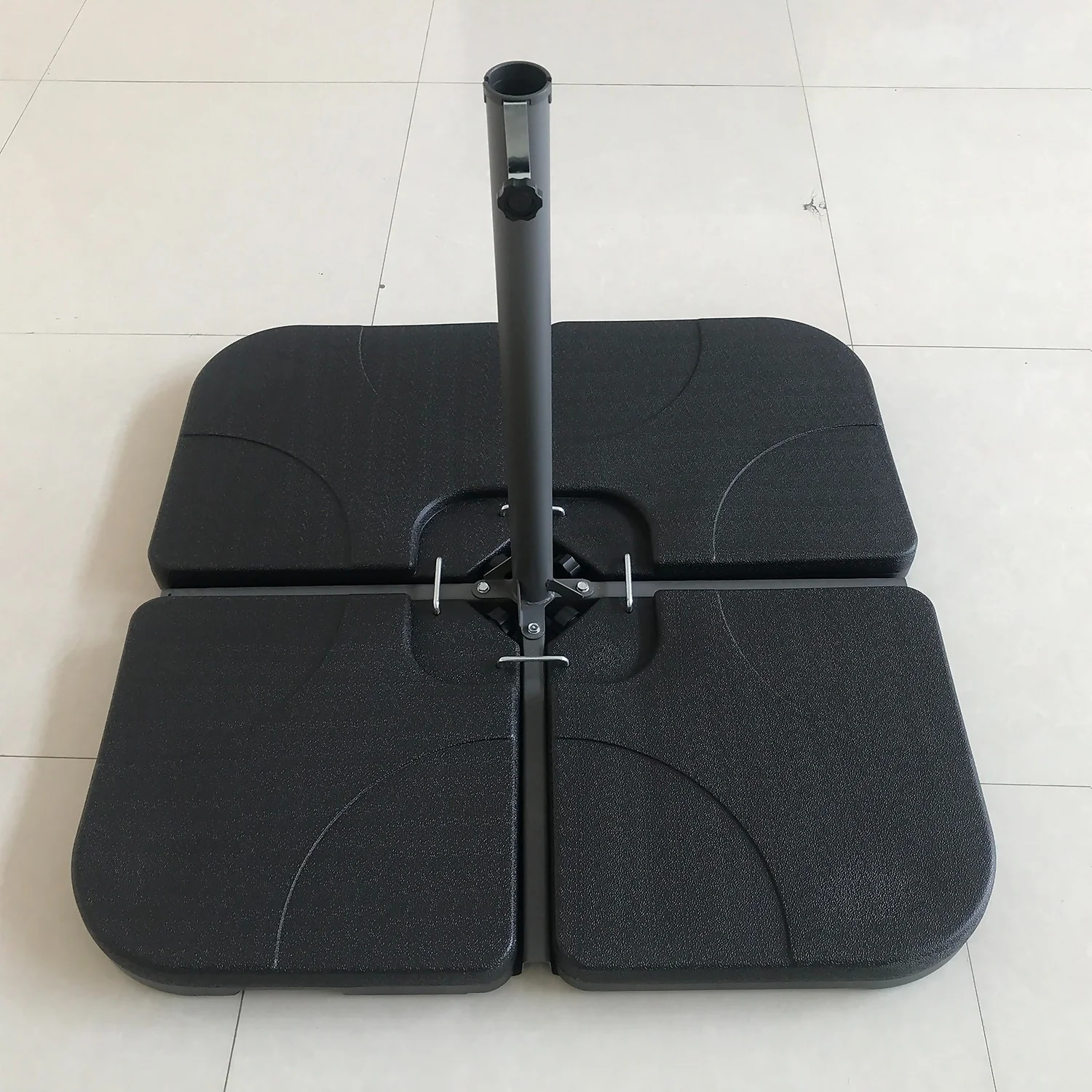 None 4 Piece Quarter Parasol Base - 60L 1 None 4 Piece Quarter Parasol Base - 60L