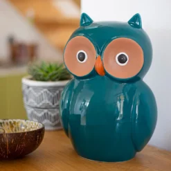 Ceramic Owl Garden Ornament - 25cm -Cheap Grove Sanctuary Store 12890924 2104941774043314