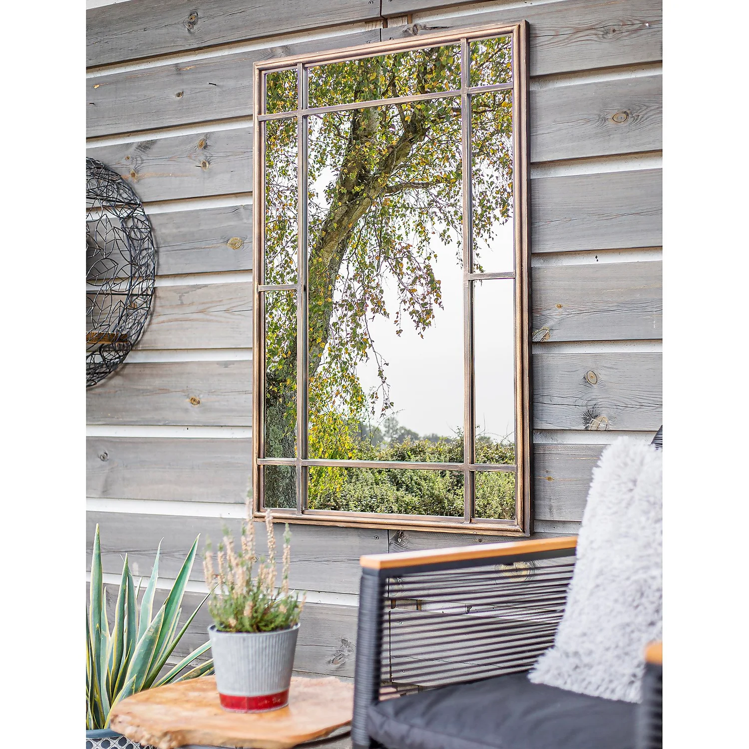 Milano Outdoor Garden Mirror - 100cm 4 Milano Outdoor Garden Mirror - 100cm - Image 4